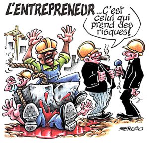 Face à une situation dangereuse sur un chantier / au travail.